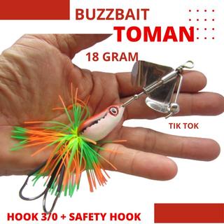 Umpan Lure Casting Cesting Kesting Kasting  Toman Gabus Tek Tok Paling Ampuh Jitu Buzz Bait Slater S