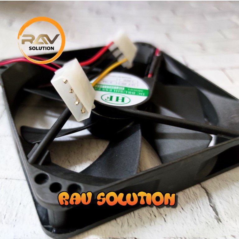 FAN CASING 12CM HITAM / FAN CASE 12 CM / KIPAS CPU + BAUT