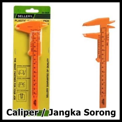 Jangka sorong plastik vernier caliper sihmat plastic steel Sellery