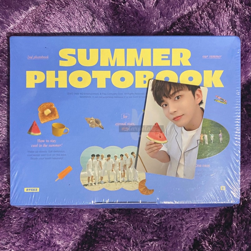 Jual ATEEZ Summer Photobook Official Sealed Fullset Jongho Photocard PC