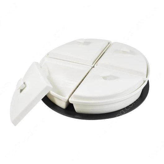 Krishome Wadah Saji 4 Kompartemen Dengan Stand