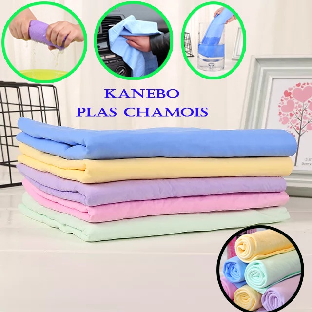 Kanebo Lap Chamois Magic Towel Jumbo Tebal 42x32cm Kecil Tipis 32x21cm/Kain Lap Serat Sintetis High Quality/Kanebo Motor Mobil Rumah PVA Serat