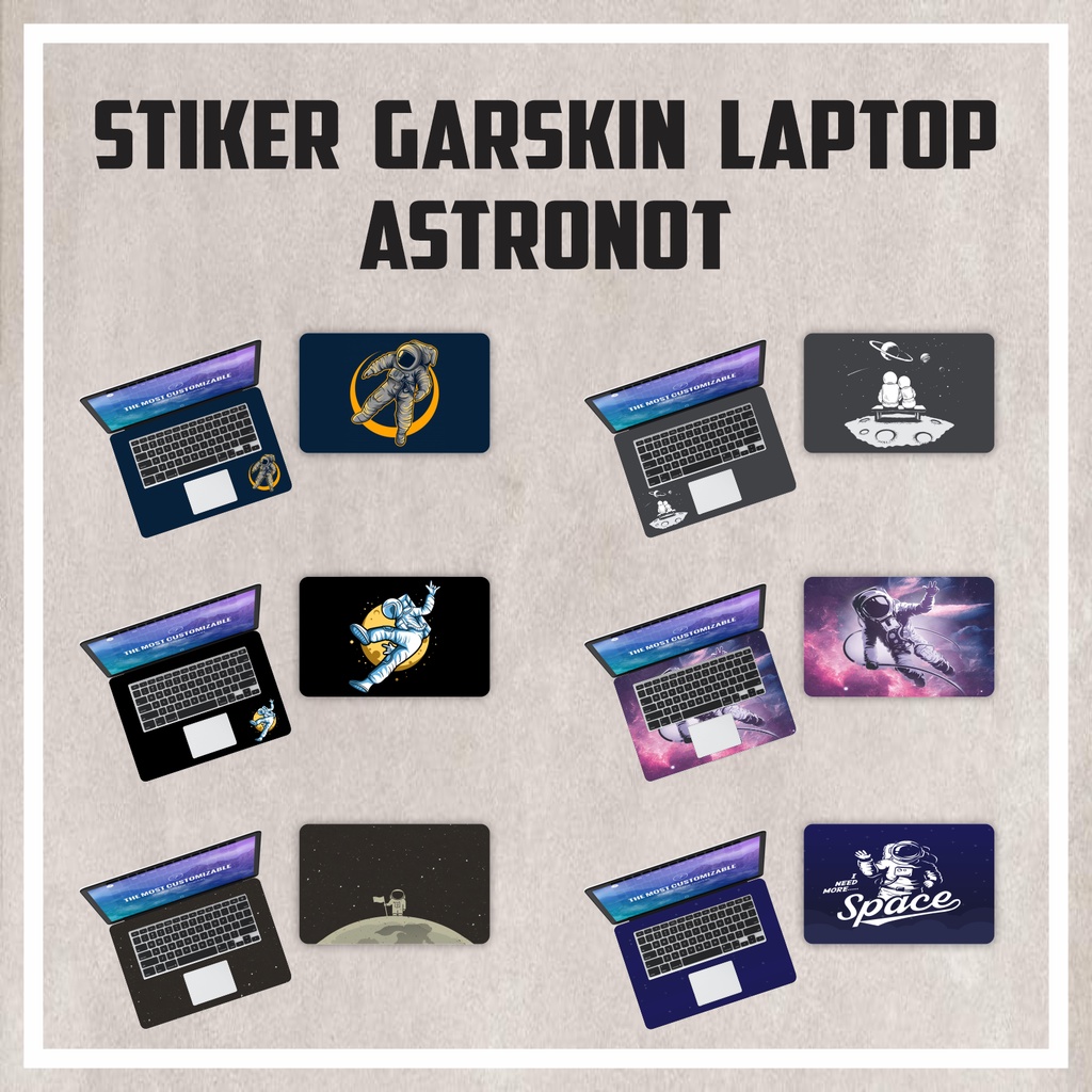 GARSKIN AKsesories Laptop Leptop NoteBook Astronot