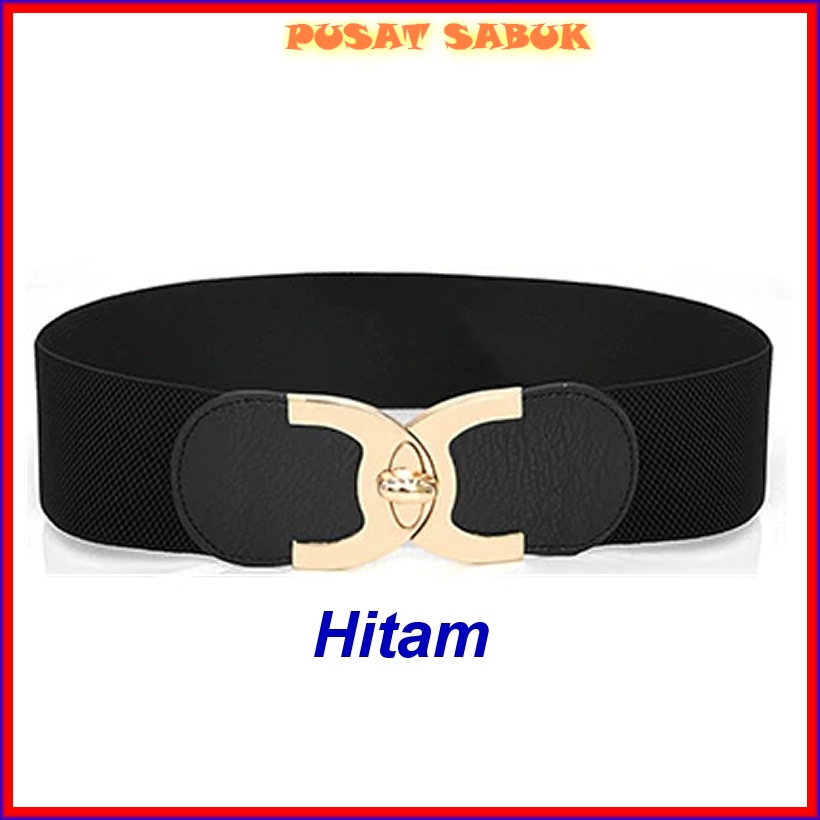 Gesper Ikat Pinggang Belt Wanita Korea Obi Elastis Sabuk Karet Cewek ban gaun kepang Fashion Murah