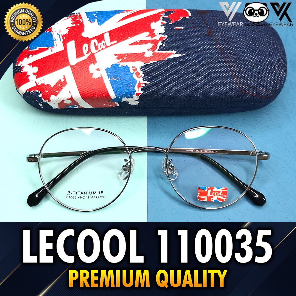 Kacamata Premium LeCooL 110035 Original Impor Photocromic Blueray Bluecromic MINUS/PLUS/SILINDER (Pria &amp; Wanita)