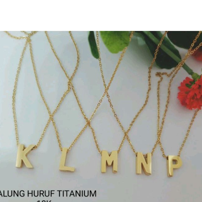 KALUNG HURUF FULL TITANIUM ANTI KARAT