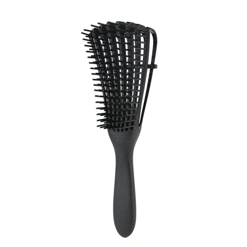 Sisir Rambut Anti Rontok Detangling Hair Comb Brush y75 Black