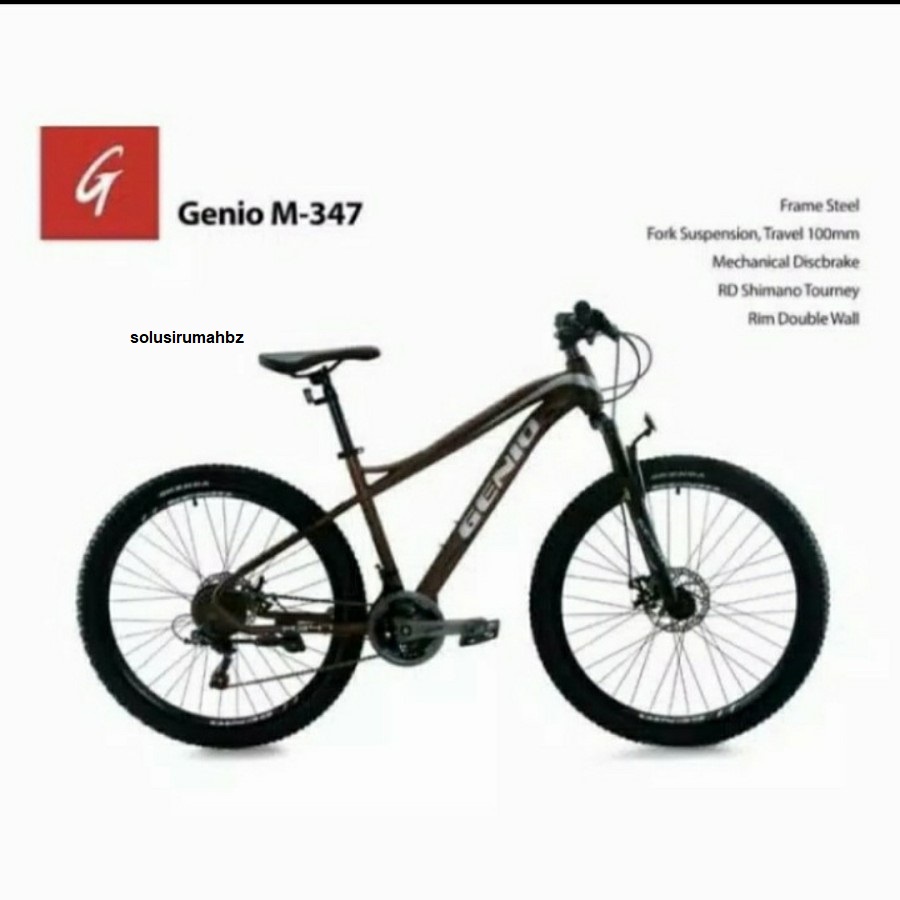 Sepeda Gunung MTB 27.5 inch Genio M347 by United M-347 M 347