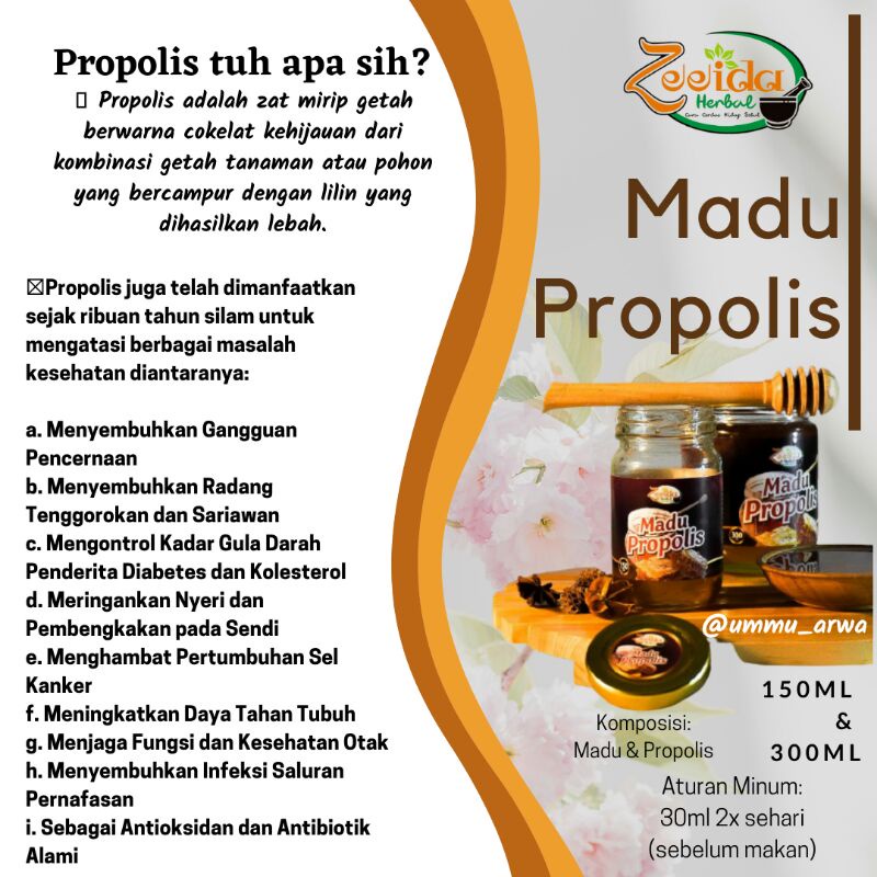 

MADU PROPOLIS ZEEIDA HERBAL