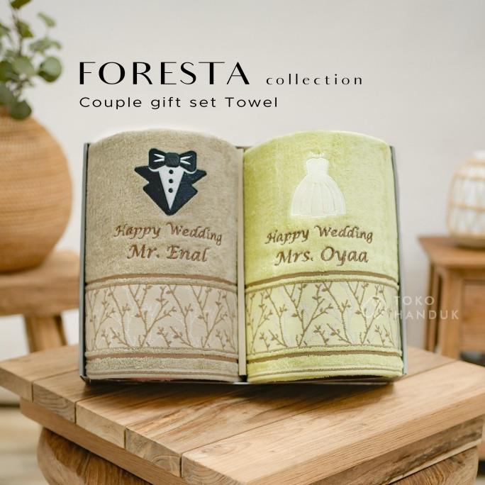 

Gift Wedding / Seserahan / Couple Gift Towel Chelsea + Custom Bordir