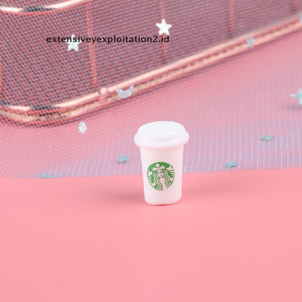 3 Pcs Miniatur Cangkir Minuman Untuk Aksesoris Dapur Rumah Boneka  .