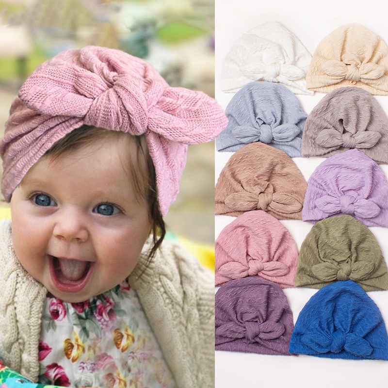 (Pimenova) . Turban Anak Bayi Import Polos topi bayi turban bayi