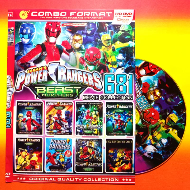 Kaset Kartun Anak Film Koleksi POWER RANGERS BEAST 681 Terbaru.