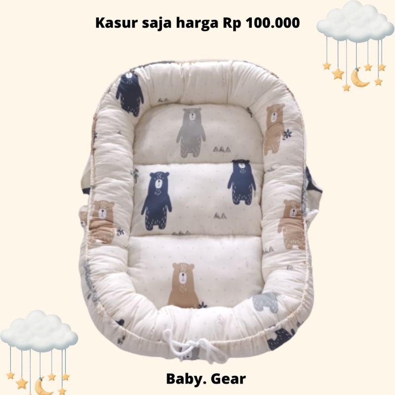 Babynest Kasur Saja Motif Polar Bear|kado baby|Murah| motif lucu