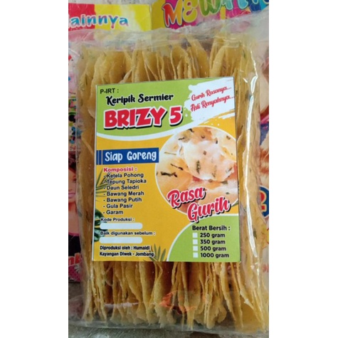 

Krupuk Sermiyer/Samiler BRIZY5