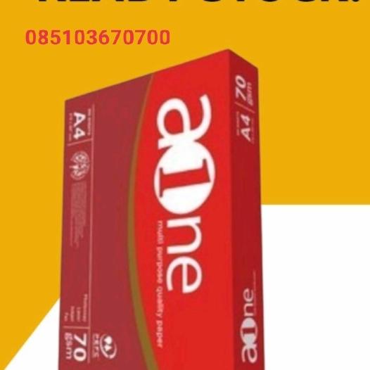 

MURAH kertas hvs 70 gram a4 A ONE minimal order 1 box isi 5 rim