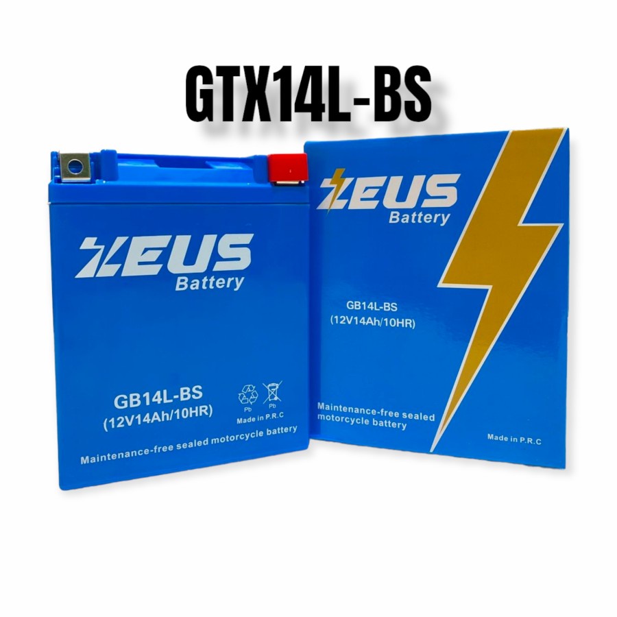 AKI ZEUS MBTX14AU GTX-14 Aki Motor MOGE ROYAL ENFIELD GARANSI 1 TAHUN