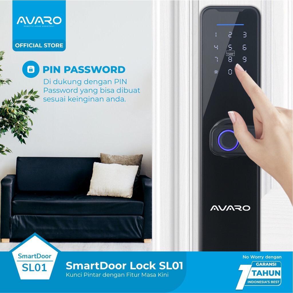 AVARO Smart Door Lock SL01 Handle RFID Fingerprint Waterproof Battery