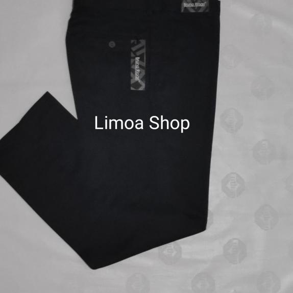 Celana Kerja Pria Formal Hitam Regular Bruno Rigari BR 02 - Hitam, 34