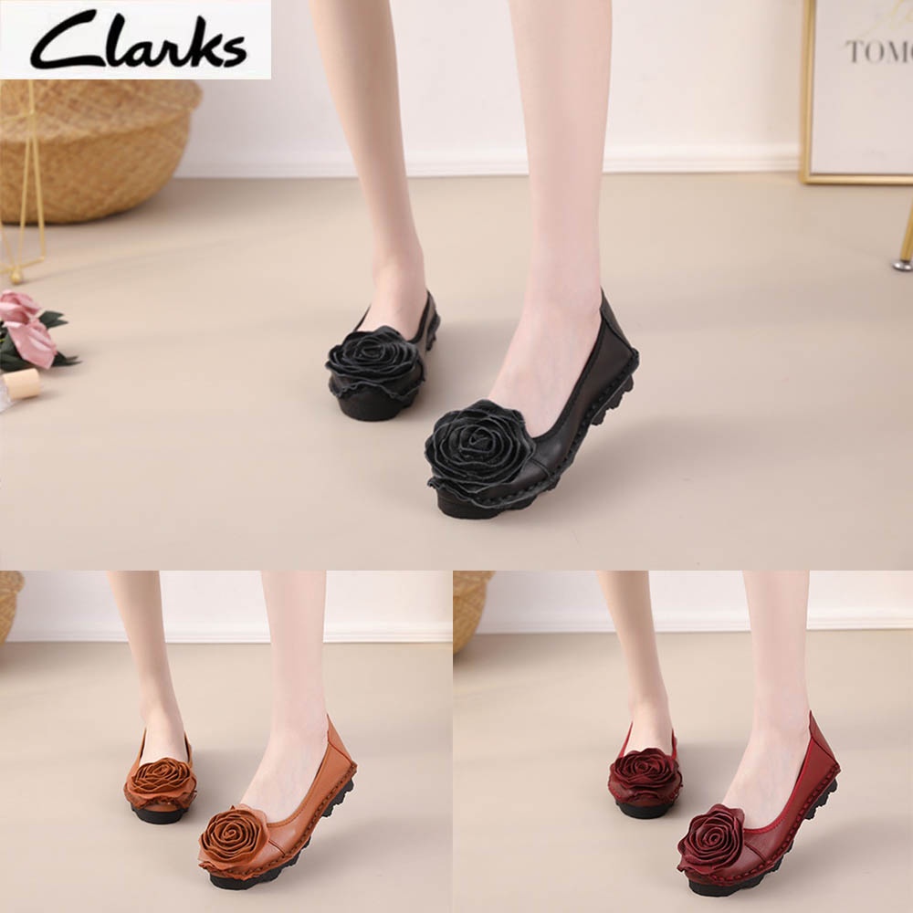 Clarks new pita woman  flat wanita kulit asli /Sepatu Wanita Clarks melati