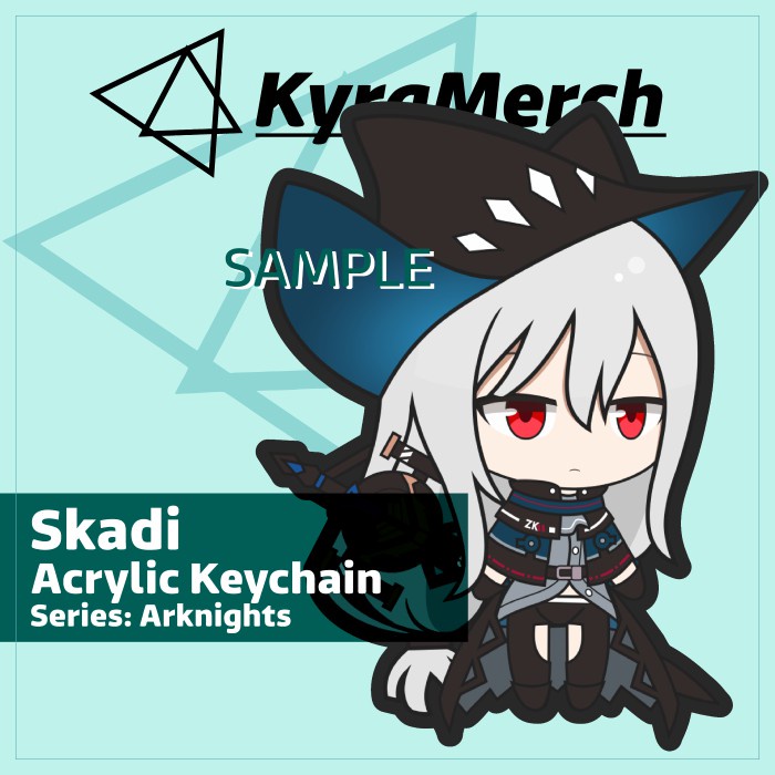 Keychain Arknights Skadi
 | KyraMerch Anime Fanmerch Dealer