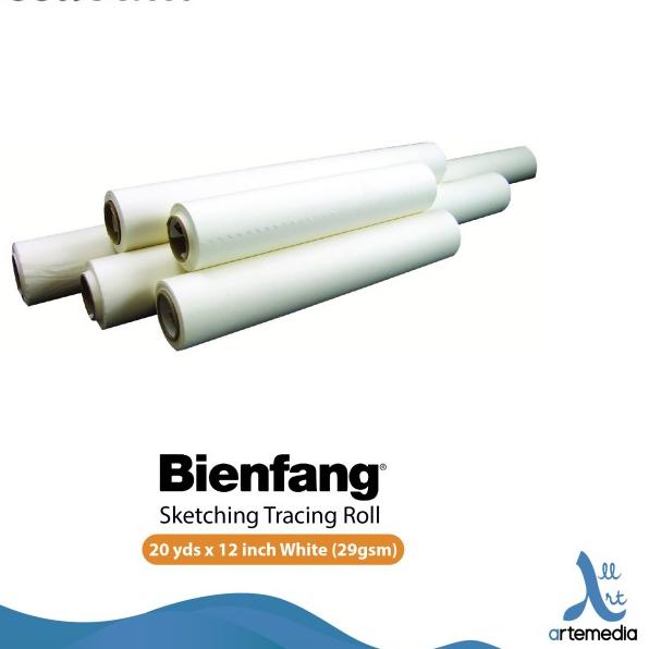 Bienfang White 20YDS x 12inch Sketching & Tracing Paper Roll Kertas