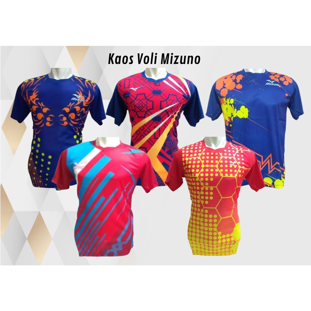 KVM Kaos Baju Jersey Voli Mizuno Kaos Volly Jersey Volly Atasan Volly Vollyball