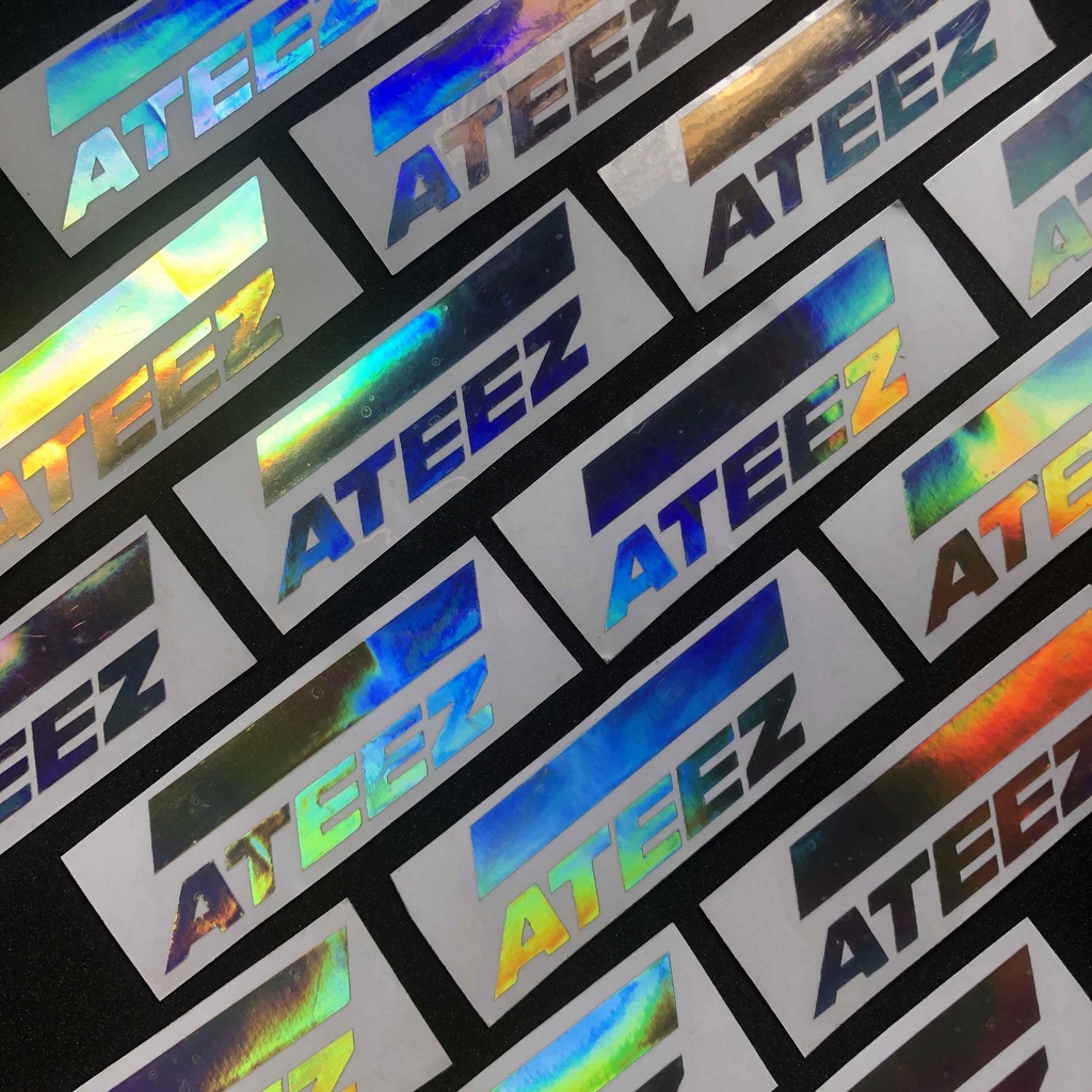 [kstuffind] ATEEZ LOGO HOLOGRAM MURAH LOGO HOLO STIKER STICKER