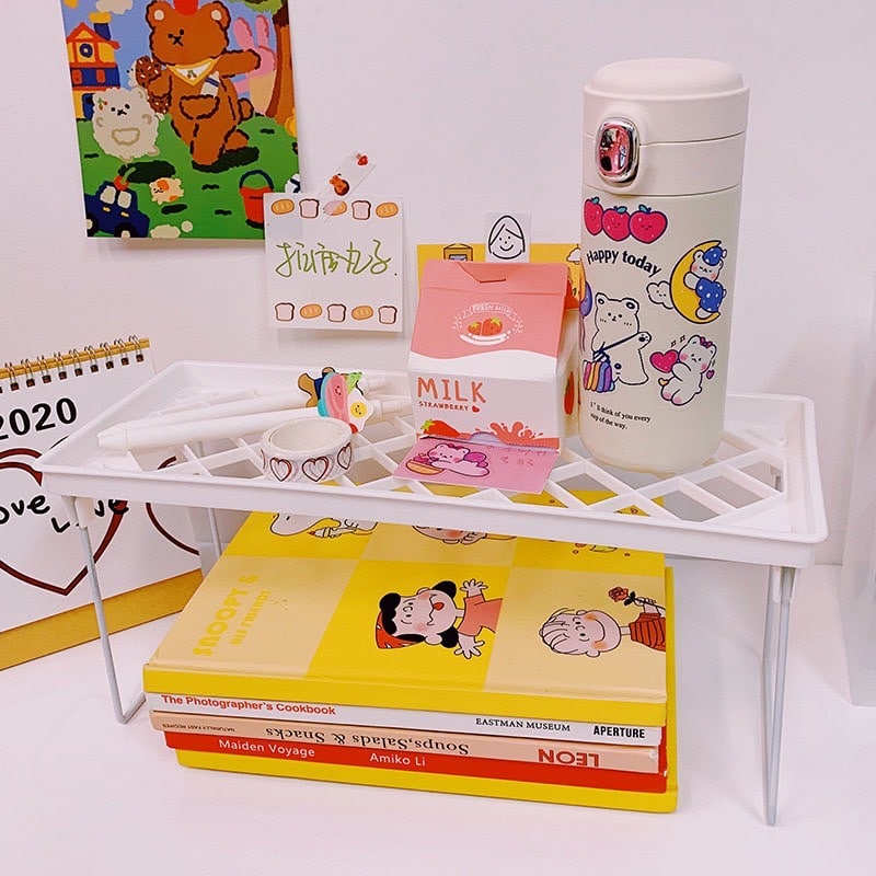 LIN097 - Rak Meja Lipat Rak Stationery Storage Desk Organizer Rak Mini Meja Kerja