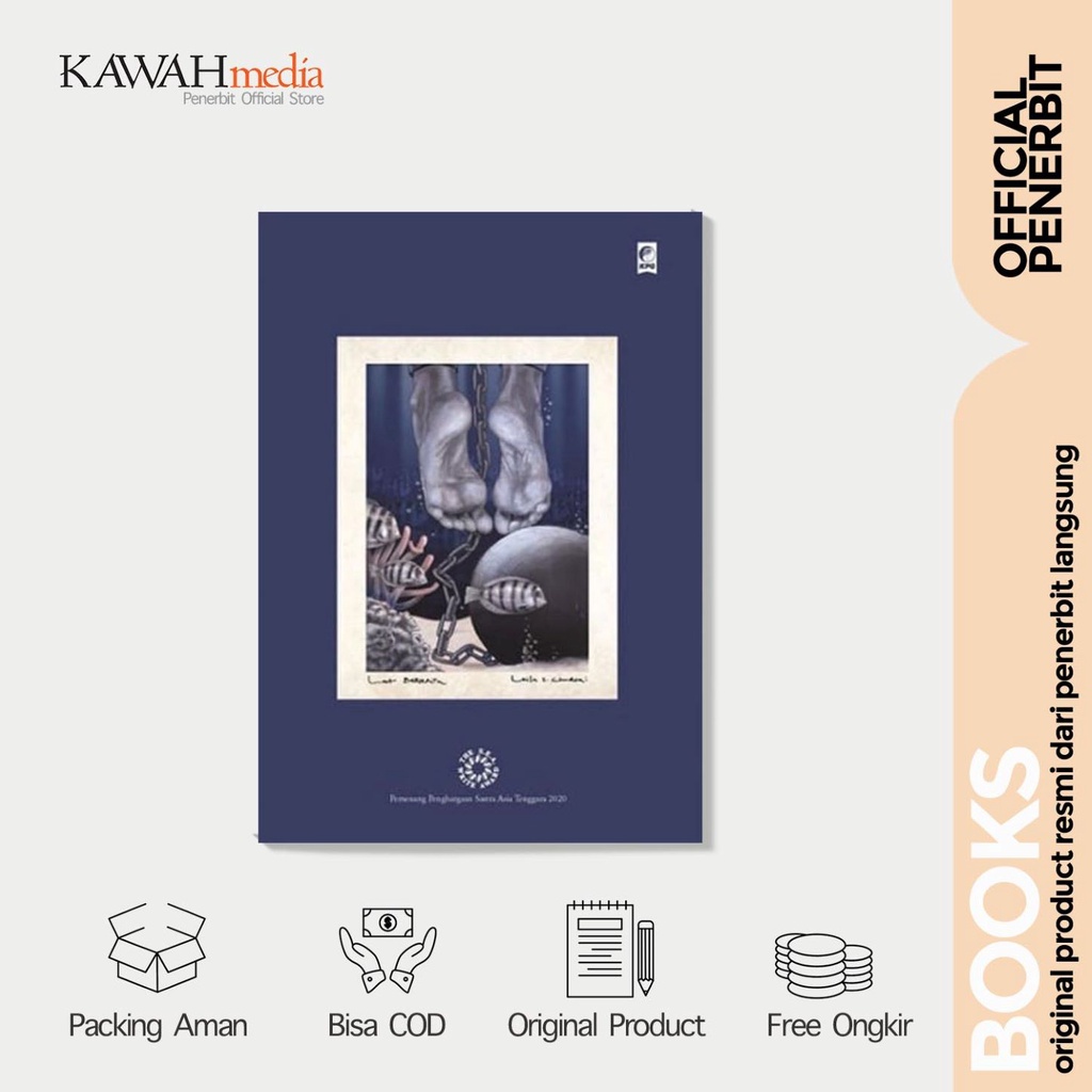 Jual Buku Novel Laut Bercerita Hard Cover & Soft Cover - Kpg - Leila. S