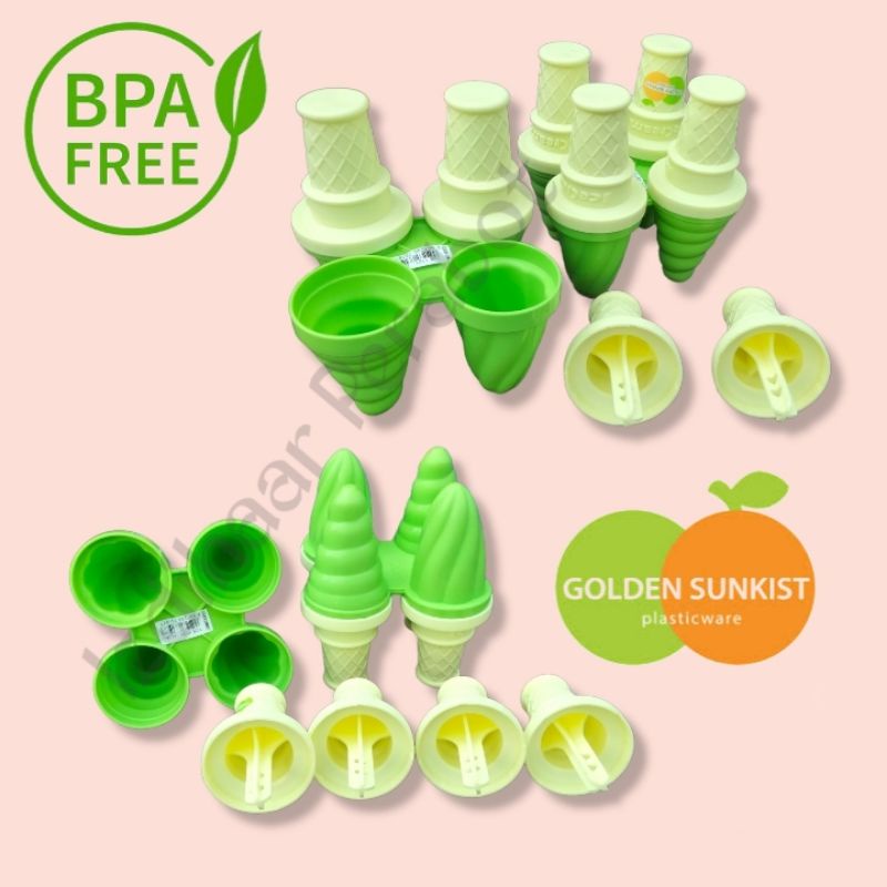 Cetakan Es Cream Cetakan Agar/Puding Golden Sunkist