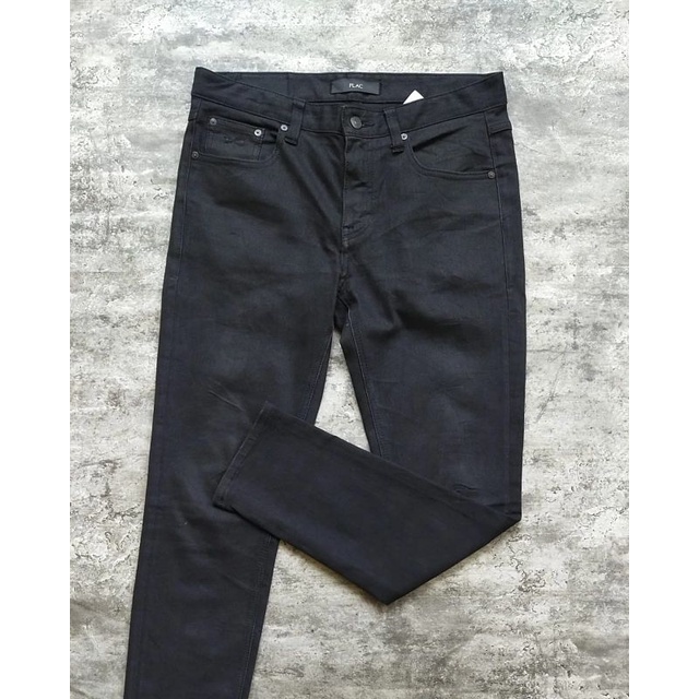 plac jeans hitam second