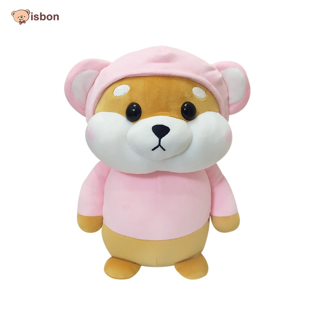 ISTANA BONEKA Anjing Shiba Dengan Baju Hoodie yang Menggemaskan dan Cocok Untuk Kado Ulang Tahun Anak