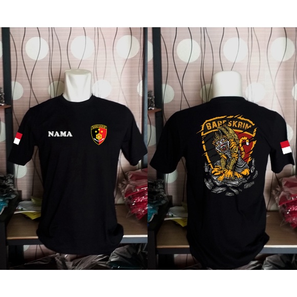 Baju Kaos Polisi Bareskrim Pria Distro