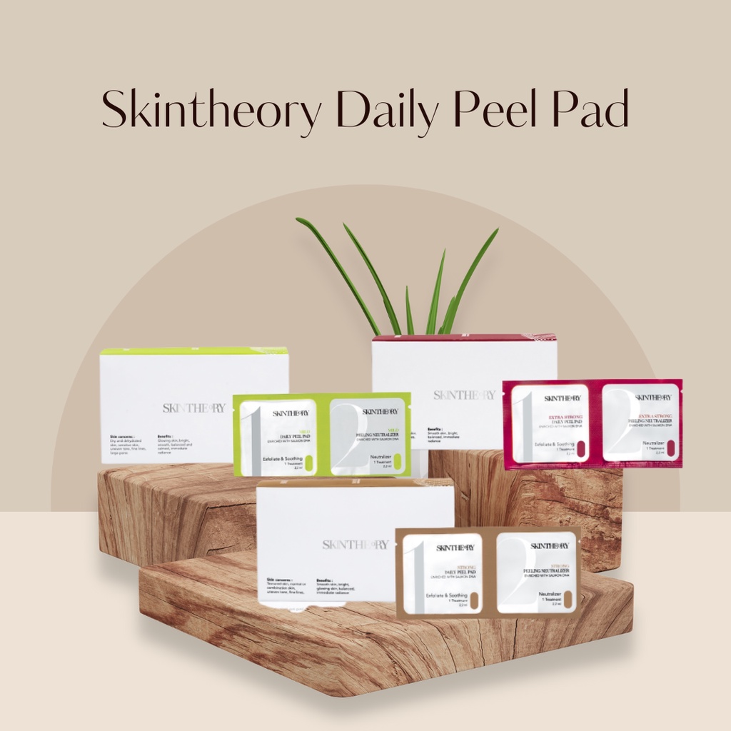 Skintheory Daily Peel Pad Extra Strong Mild Exfoliating Pad Peeling Tisu Mengangkat Sel Kulit Mati