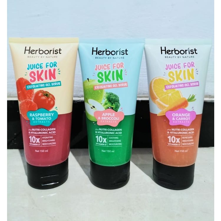 Jual Herborist Juice For Skin Exfoliating Gel Scrub [150ml] Shopee Indonesia