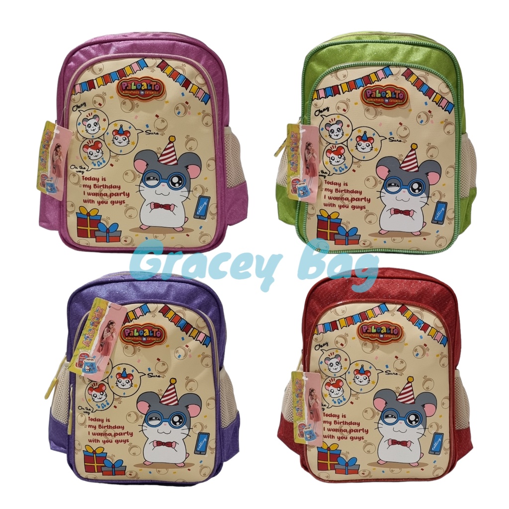 GB-41464P Tas Ransel Perempuan Anak TK / PAUD  Palo alto