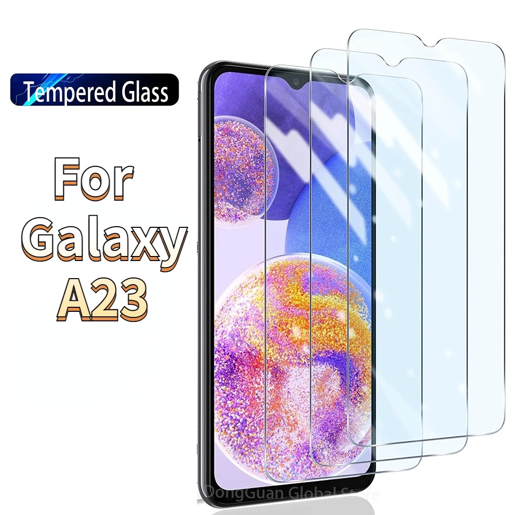 Pelindung Layar Tempered Glass Anti Gores Untuk Samsung Galaxy A23