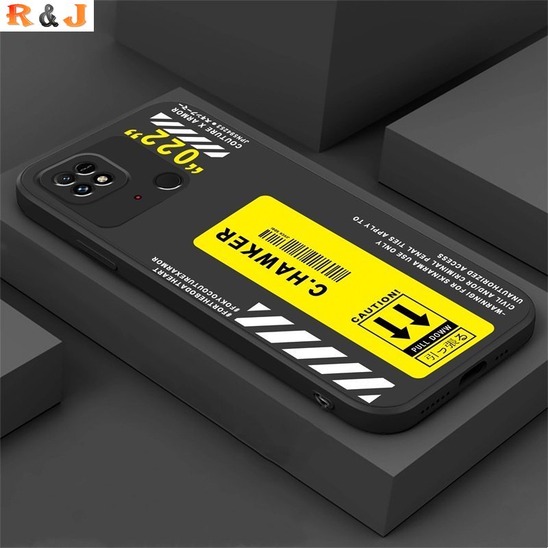Casing Silikon Redmi Note 11S 11 Pro Redmi 10C 10A 9C 9T 9A Note 10 5G Note 10S Note 9 Note8 7 Poco M3 Pro X3 Pro Motif Label Brand