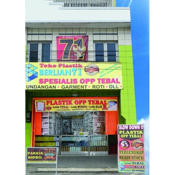 

35 x 45 cm Plastik OPP TEBAL Double Seal (100 lbr) (lem/seal)