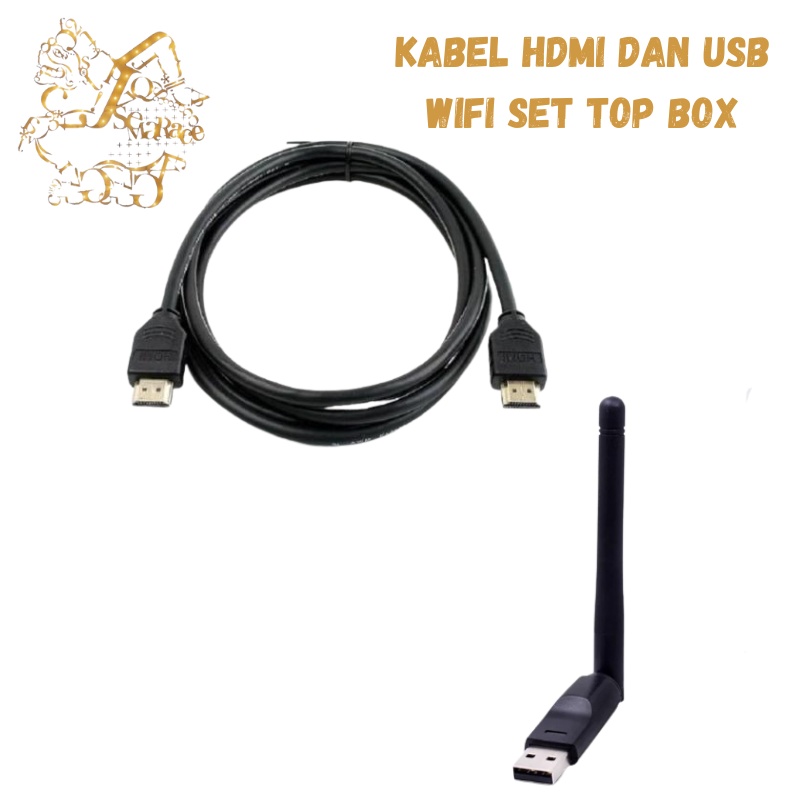 SET TOP BOX KABEL HDMI DAN USB WIFI