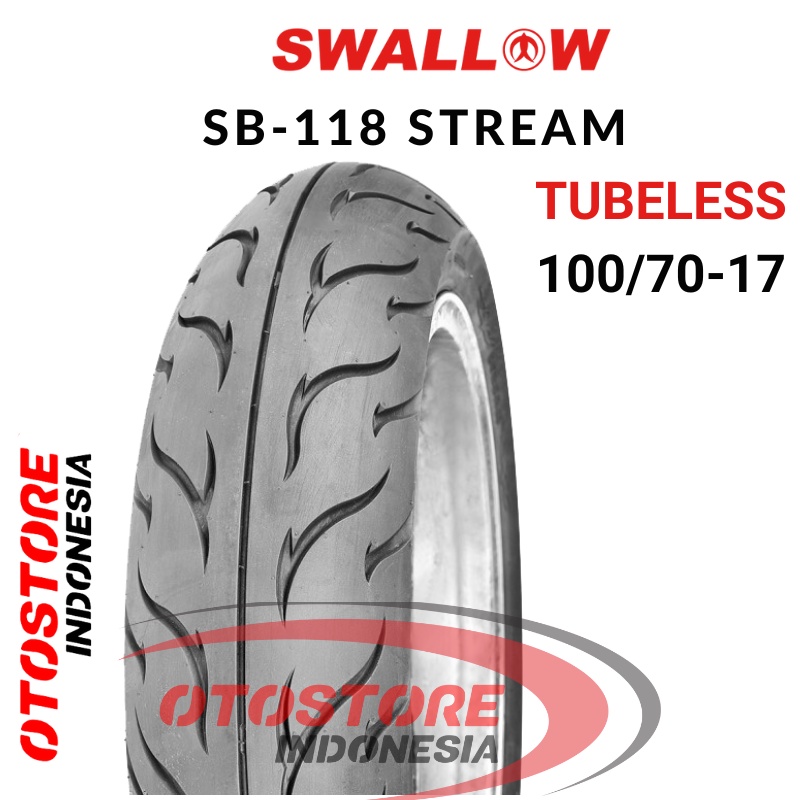 Ban Luar Motor Swallow SB-118 STREAM 100/70-17 RING 17 Tubeless  ban motor