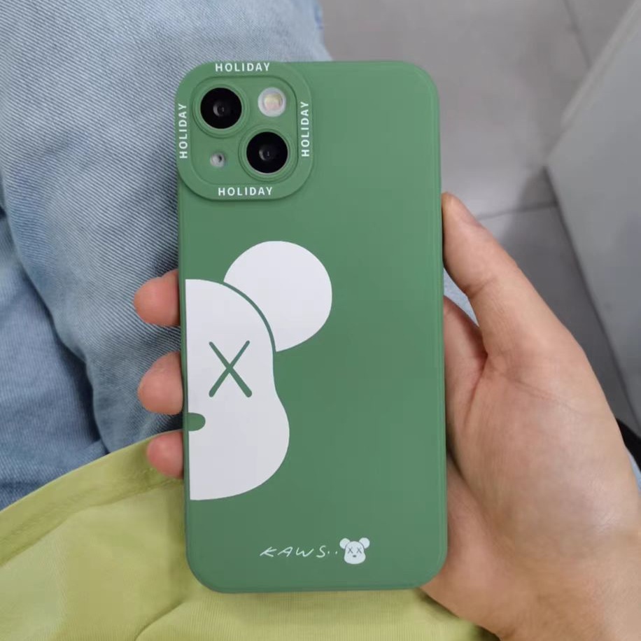 Ins Casing iPhone 14 14pro 14Plus 14prm 13 13pro 13pro 11 7Plus 8Plus Xr XS 12pro Max Shockproof Motif Beruang