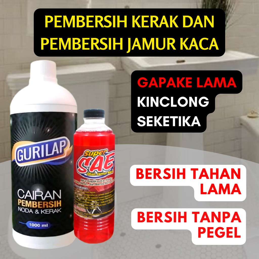 GROSIRAN/GURILAP-PEMBERSIH KLOSET-GURILAP PEMBERSIH KAMAR MANDI-CAIRAN PEMBERSIH NODA FREE OJK 500ML