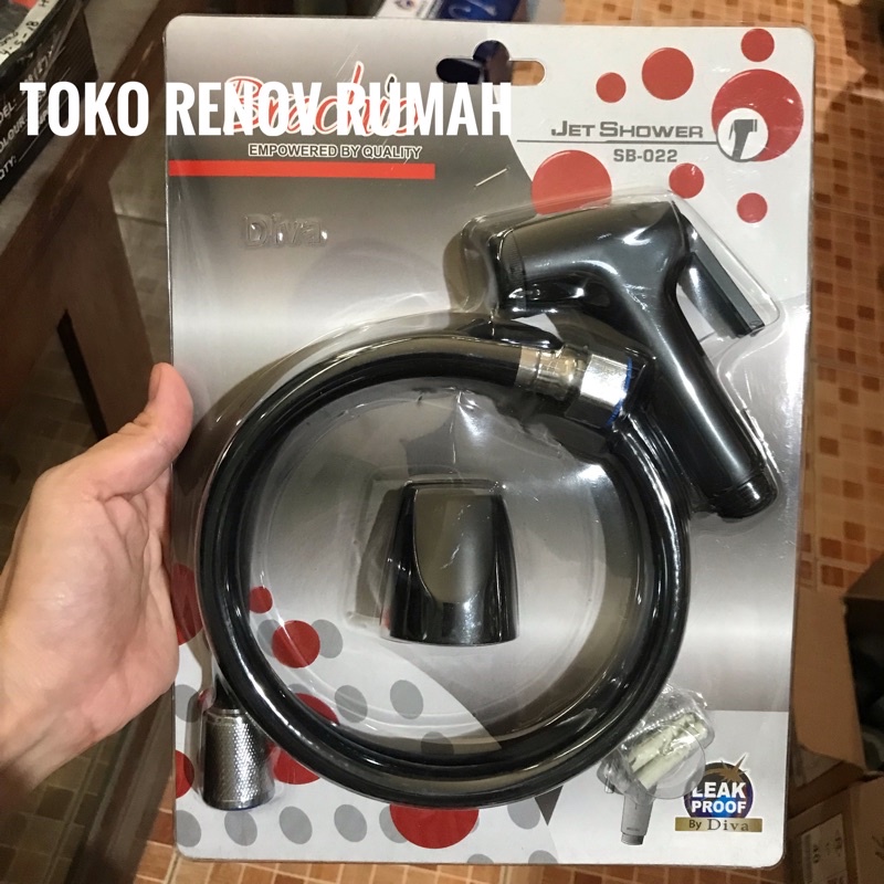 jet shower kamar mandi hitam/ semprotan kloset duduk hitam