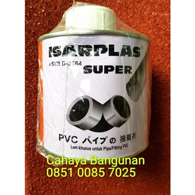 

Lem Pipa Pvc Pralon ISARPLAS Kaleng Besar 400Gr 400Gram 400 G Gr Gram