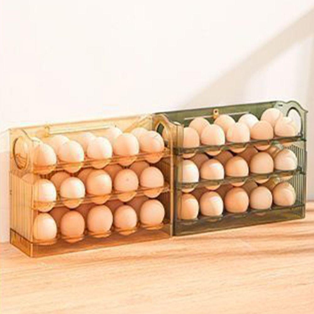 Top Telur Wadah Pintu Kulkas Kulkas Rumah Tangga Tempat Telur Tray Egg Organizer Rak