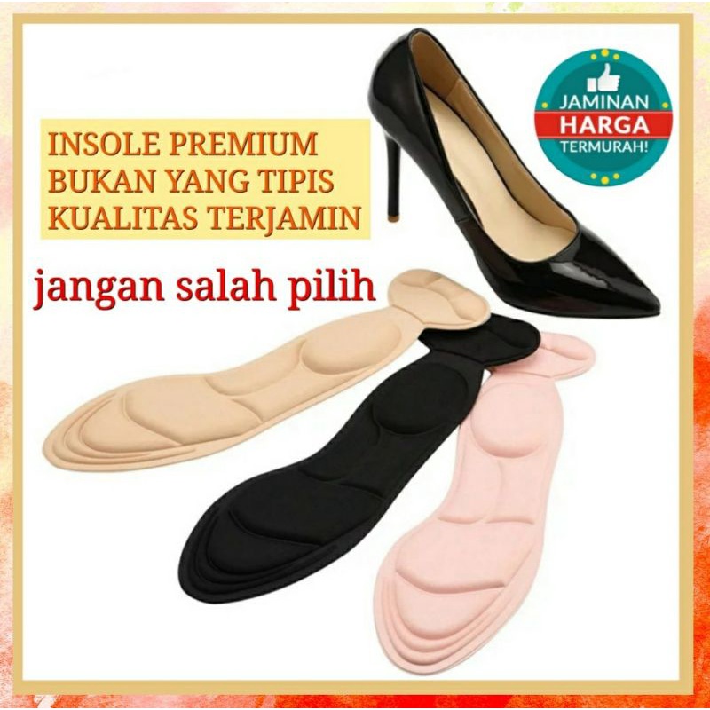 Insole Sepatu Wanita Insole Heels Ganjel Sepatu Kebesaran Pad Sepatu