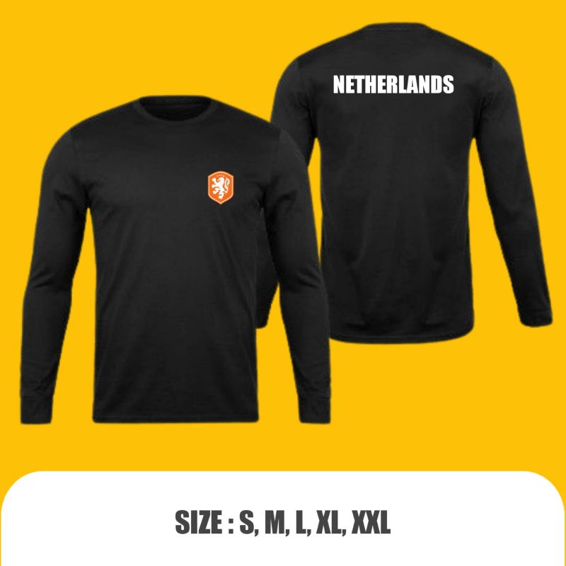 KAOS LENGAN PANJANG NEGARA NETHERLAND BELANDA