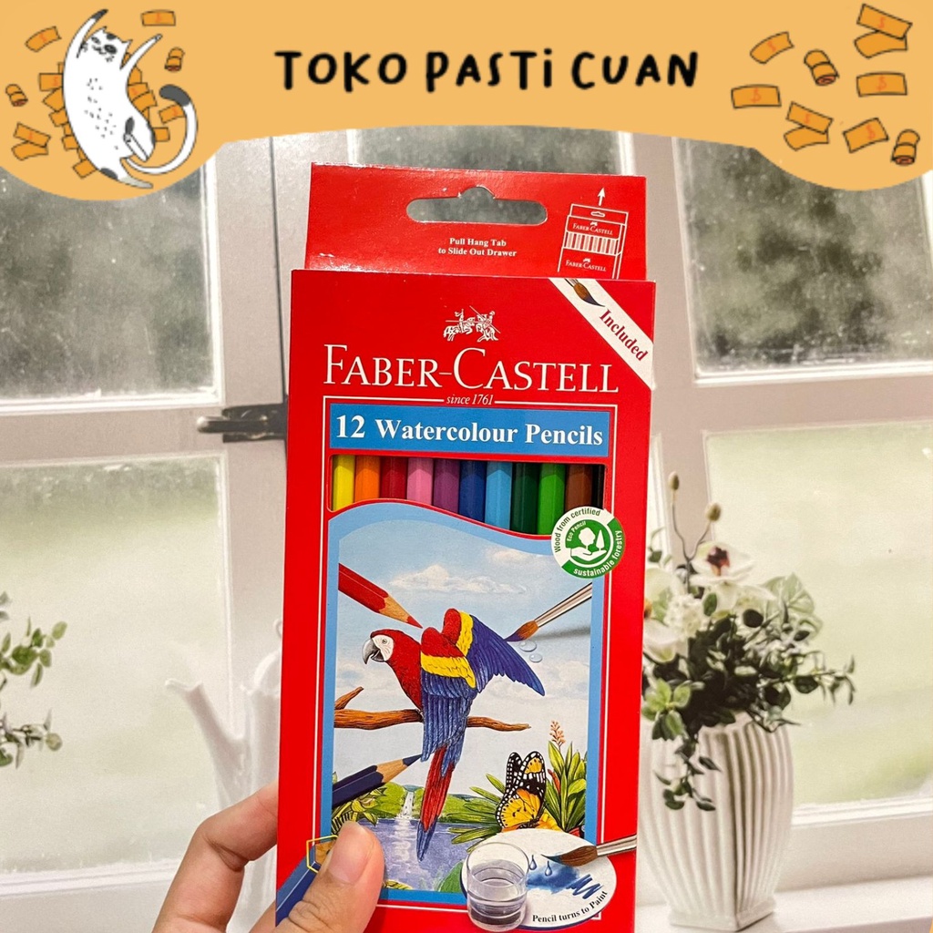 

pensil warna mewarnai faber castel isi 12 keperluan seni menggambar bisa COD termurah import